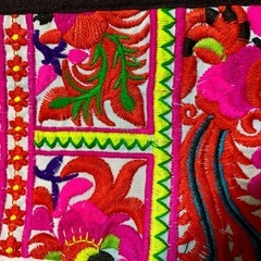 ⑤ 【未使用品】アジアン⭐︎モン族刺繍ポーチの画像