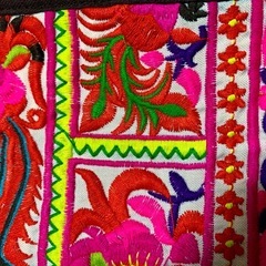 ⑤ 【未使用品】アジアン⭐︎モン族刺繍ポーチの画像