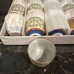 陶器製お猪口 35個セット 新品未使用の画像