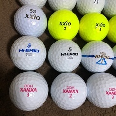 ダンロップ  ゼクシオ ハイブリッド DDH ゴルフボール 20球 良品の画像