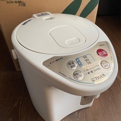 TIGER タイガー魔法瓶 電気ポット PDR-A ホワイト 2.2L 未使用品　12年製の画像