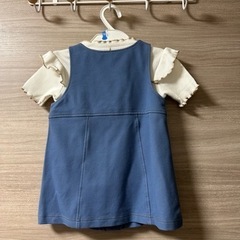 フリル付きトップス　半袖　Tシャツ　GU ジャンパースカートセット　まとめ売りの画像