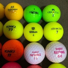 ゴルフボール カラーボール 20球 良品 ブリヂストン ナイキ キャスコ　ホンマ ウィルソン などの画像