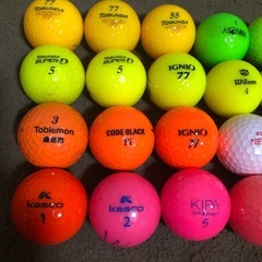 ゴルフボール カラーボール 20球 良品 ブリヂストン ナイキ キャスコ　ホンマ ウィルソン などの画像