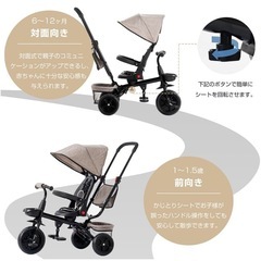 折りたたみ三輪車　ベビーカーの画像