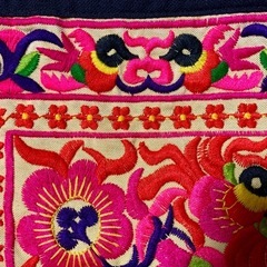 ⑥【未使用品】アジアン⭐︎モン族刺繍ポーチの画像