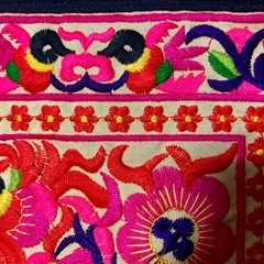 ⑥【未使用品】アジアン⭐︎モン族刺繍ポーチの画像