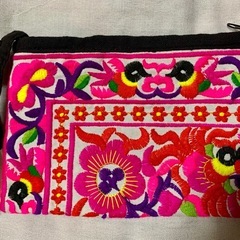 ⑦【新品未使用品】アジアン⭐︎モン族刺繍ポーチの画像