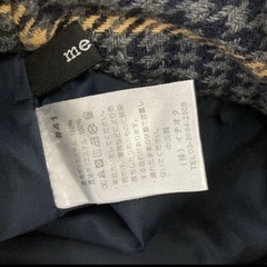 メルロー　ウールライクチェックロングスカートの画像