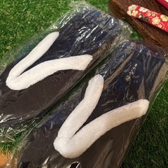 👘【3足セットでお得✨】女性用下駄＋高級旅館「竹ふえ」スリッパ2足セット🌿の画像