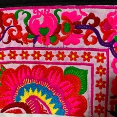 ⑨【未使用品】アジアン⭐︎モン族刺繍ポーチの画像