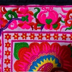 ⑨【未使用品】アジアン⭐︎モン族刺繍ポーチの画像