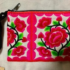 ⑪【新品未使用】アジアン⭐︎モン族刺繍ポーチの画像