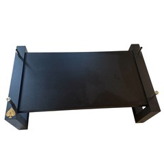 【超レア】アルマンドロゴ入り✨ ガラステーブル／ブラック系／直接引取歓迎（さいたま市）  高級感抜群　インテリアにもの画像