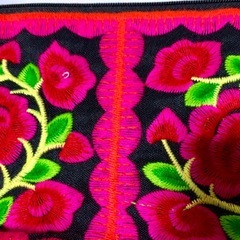 ⑫【新品未使用】アジアン⭐︎モン族刺繍ミニポシェットの画像