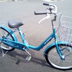 22インチ　水色　低床　LEDオートライトの画像