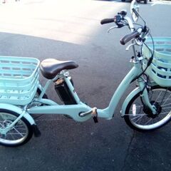 美品♪2024 ブリヂストン　RAKUTTO 電動アシスト三輪自転車の画像