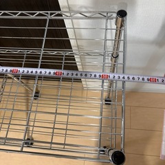 交渉中スチールラック2個の画像