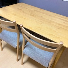 【週末お値下げ中！】
ニトリ　ダイニングテーブル　ダイニングチェア　Nコレクション　4点セット の画像