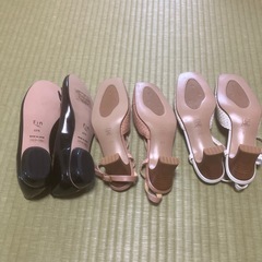 未使用長期保管　サンダル　靴　パンプス　22 22.5の画像