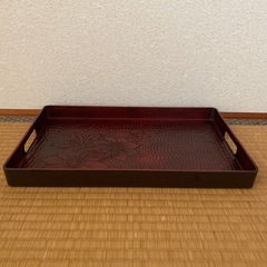 お盆　トレー　鎌倉彫の画像