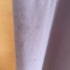 パープル サロペット コットン混合 前面ポケットありの画像