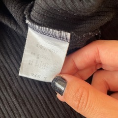 OZZA ブラック 長袖シャツ Sの画像