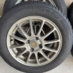 175/65R15 15インチ スタッドレスタイヤ＆アルミホイール 4本セット トヨタ・スペイド等に装着可能の画像