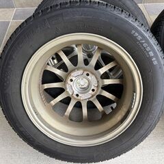 175/65R15 15インチ スタッドレスタイヤ＆アルミホイール 4本セット トヨタ・スペイド等に装着可能の画像