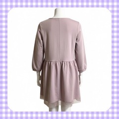 CLACIER 後ろレースのトップス 薄紫色 （M）の画像