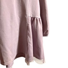 CLACIER 後ろレースのトップス 薄紫色 （M）の画像