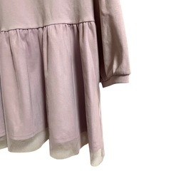 CLACIER 後ろレースのトップス 薄紫色 （M）の画像