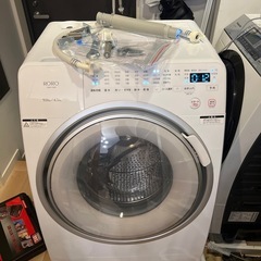 未使用に近い　洗濯9k 乾燥4.5k　「RORO YWM-YV90N」 　2025年製　山田電気　ドラム式洗濯乾燥機　ロロ　　の画像