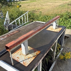 スケボー　レール　ダウンレールの画像