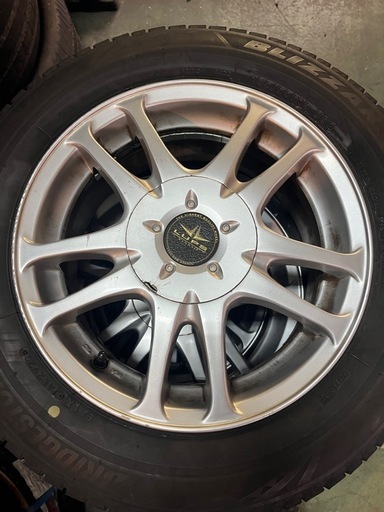 185/65R15 ブリヂストン VRX3 4本 中古　ホイールセット　Bb ノート等に