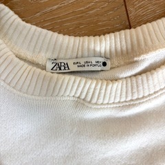 ZARA 半袖ニット　Lさいずサイズの画像