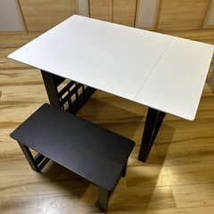 【配達可能】ニトリ ダイニングテーブル ベンチ セットの画像