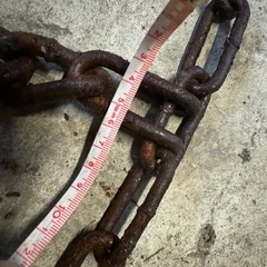 タイヤショベル　ホイールローダー　金属チェーン タイヤ用チェーン　4本セットの画像