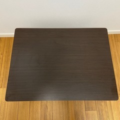 ニトリ　ローテーブル　ダークブラウン　幅80cm 奥行60cmの画像