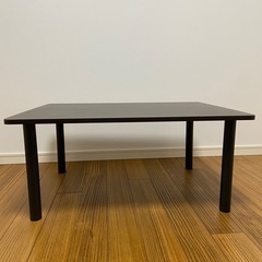 ニトリ　ローテーブル　ダークブラウン　幅80cm 奥行60cmの画像