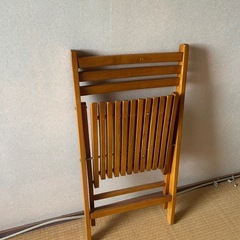 木製　折り畳み椅子　チェアの画像