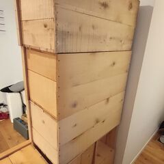 りんご箱（木箱）6箱の画像