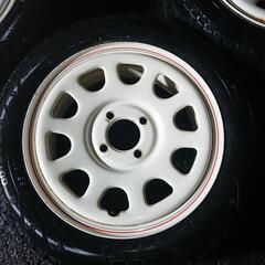 【中古品】DAYTONA【デイトナ】14インチ ホワイトホイールセットの画像