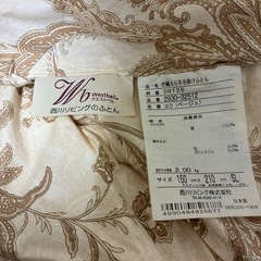 合繊入り羊毛かけふとん掛け布団の画像