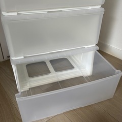 ニトリ 〔幅51〕収納ケース Nフラッテ(クリア)の画像