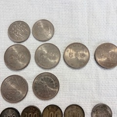 記念硬貨と旧硬貨の画像