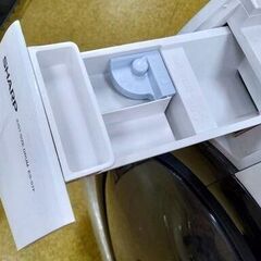 ●SHARP シャープ ドラム式 洗濯乾燥機 7kg ES-S7F-WL 左開き 2021モデル　洗濯機 プラズマクラスター除菌 コンパクトドラム！の画像