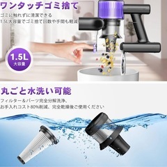 10月新登場！！55Kpa超強力吸引！自立式＆　掃除機 コードレスの画像