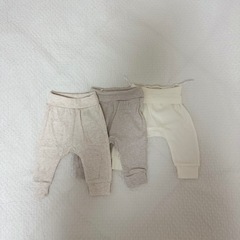 サイズ50〜60/ロンパース3枚・パンツ3枚の画像