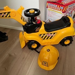 【美品　箱付き】KING SHOVEL ショベルカー　乗用玩具の画像